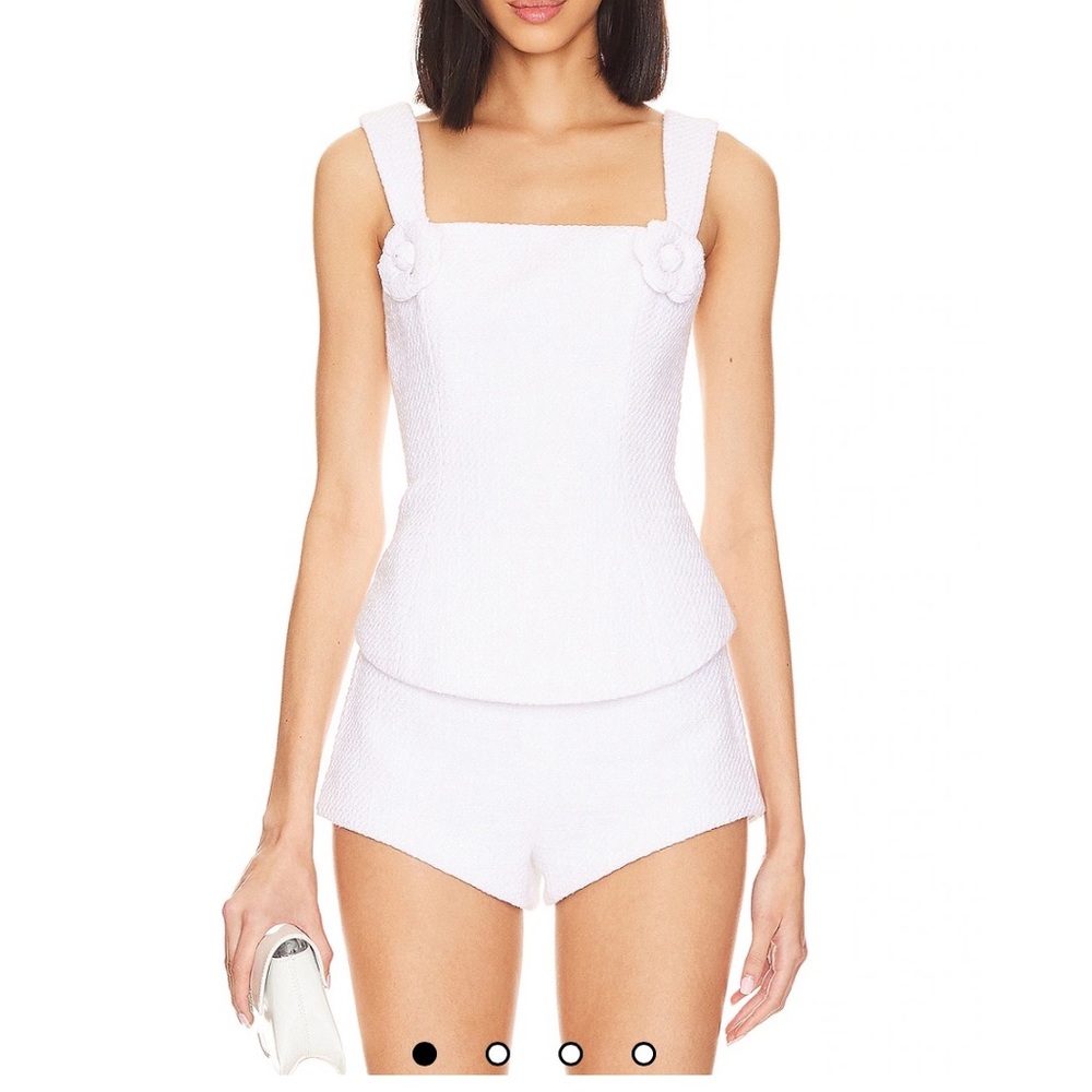 MAJORELLE White Top and Shorts Set